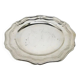 Plate, Art Deco, silver-plated brass, Sweden, 1950s