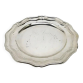 Assiette, Art Déco, laiton argenté, Suède, années 1950