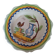 Antique plate in earthenware – hand-painted decoration – collector's item