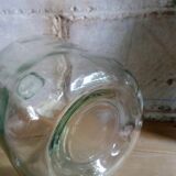Extended demijohn in transparent glass