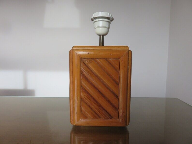 Bamboo lamp 70s 80s