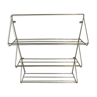 Shelf wall steel wire gold