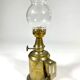 Pigeon L'Avenir style gasoline lamp in brass fully restored