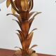 Gilded table lamp made of palm wood by Hans Kögl, 1970s