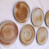 Set of 6 dessert plates from Grès du Marais