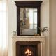 Large antique 19th-century mirror in carved wood - Haussmannian style.