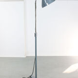 Vintage adjustable gooseneck industrial floor lamp, 70s