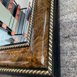 Large vintage Italian wooden mirror