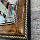 Large vintage Italian wooden mirror