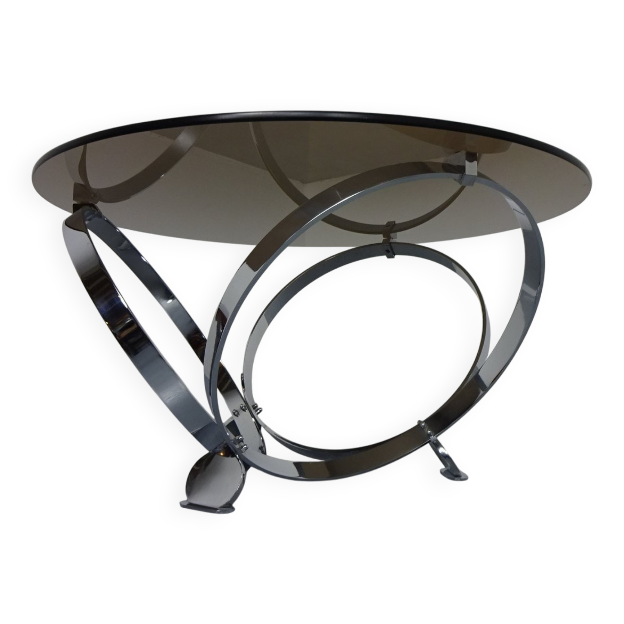 Space Age Glass Coffee Table by Knut Hesterberg for Ronald Schmitt, 1960s