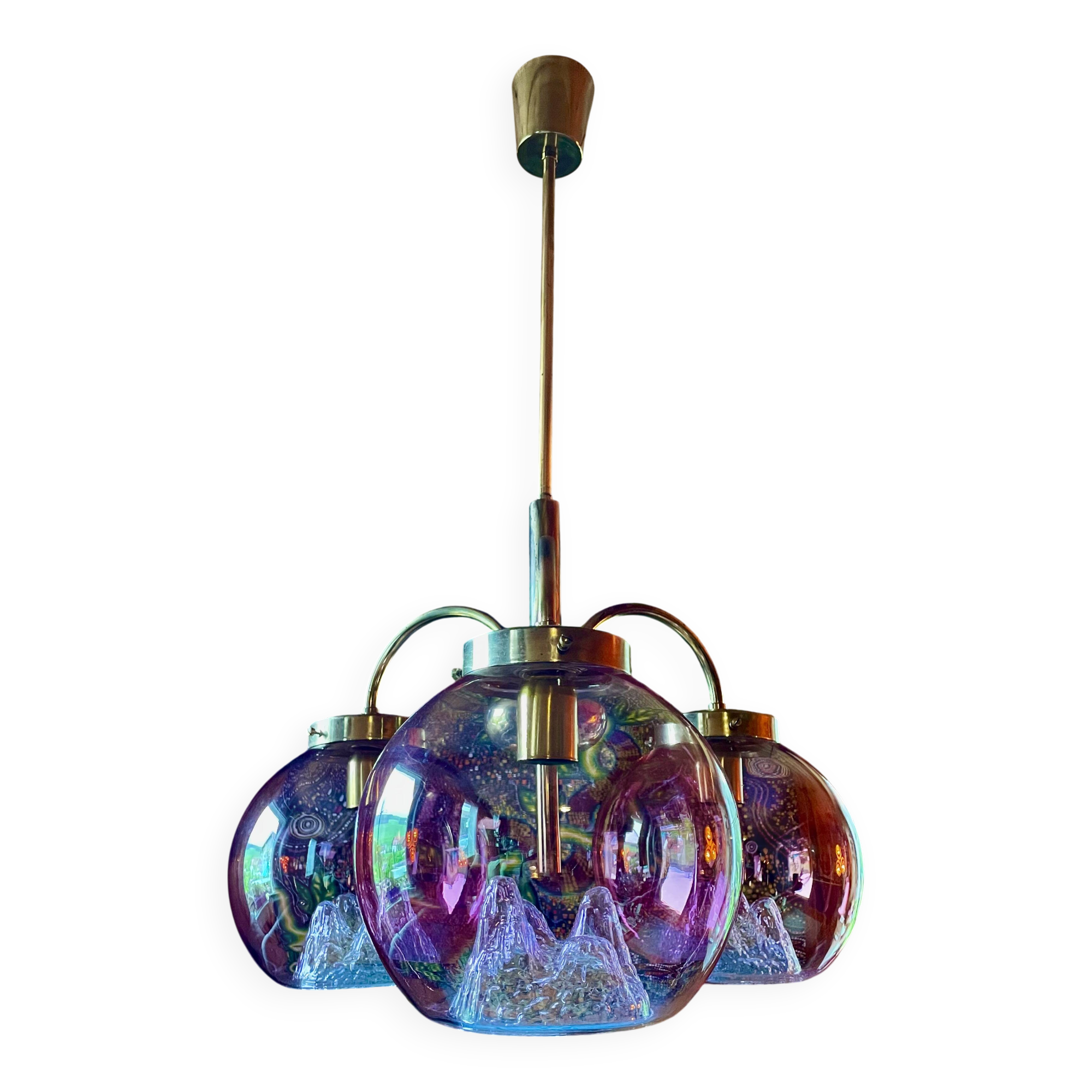 Large exceptional chandelier, Swiss made, 1960s/1970s