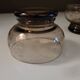 3 etched smoked glass bowls – Art Deco style – France, 1950s