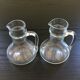 Pair of glass jugs
