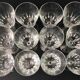 Set de 12 verres à vin cristal taillé