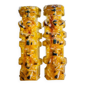 Matius Totem French Pop Art wall lights, sculpture, 1970