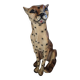 Ceramic leopard decoration