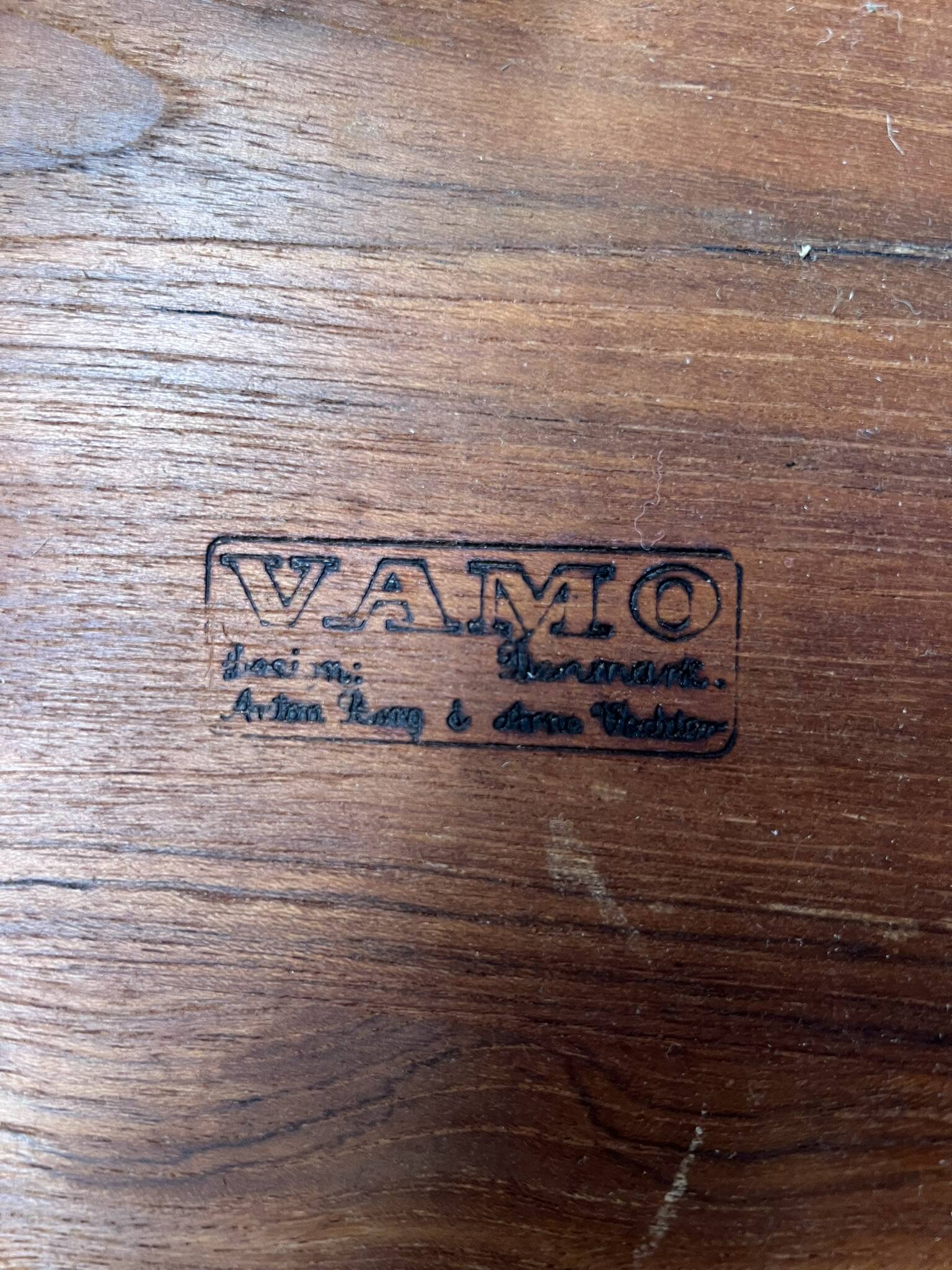Extendable arne vodder table in teak – vamo – vintage scandinavian table year