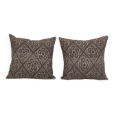Set of 2 vintage Turkish cushion covers 51x51 cm