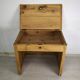 Striped pine office counter