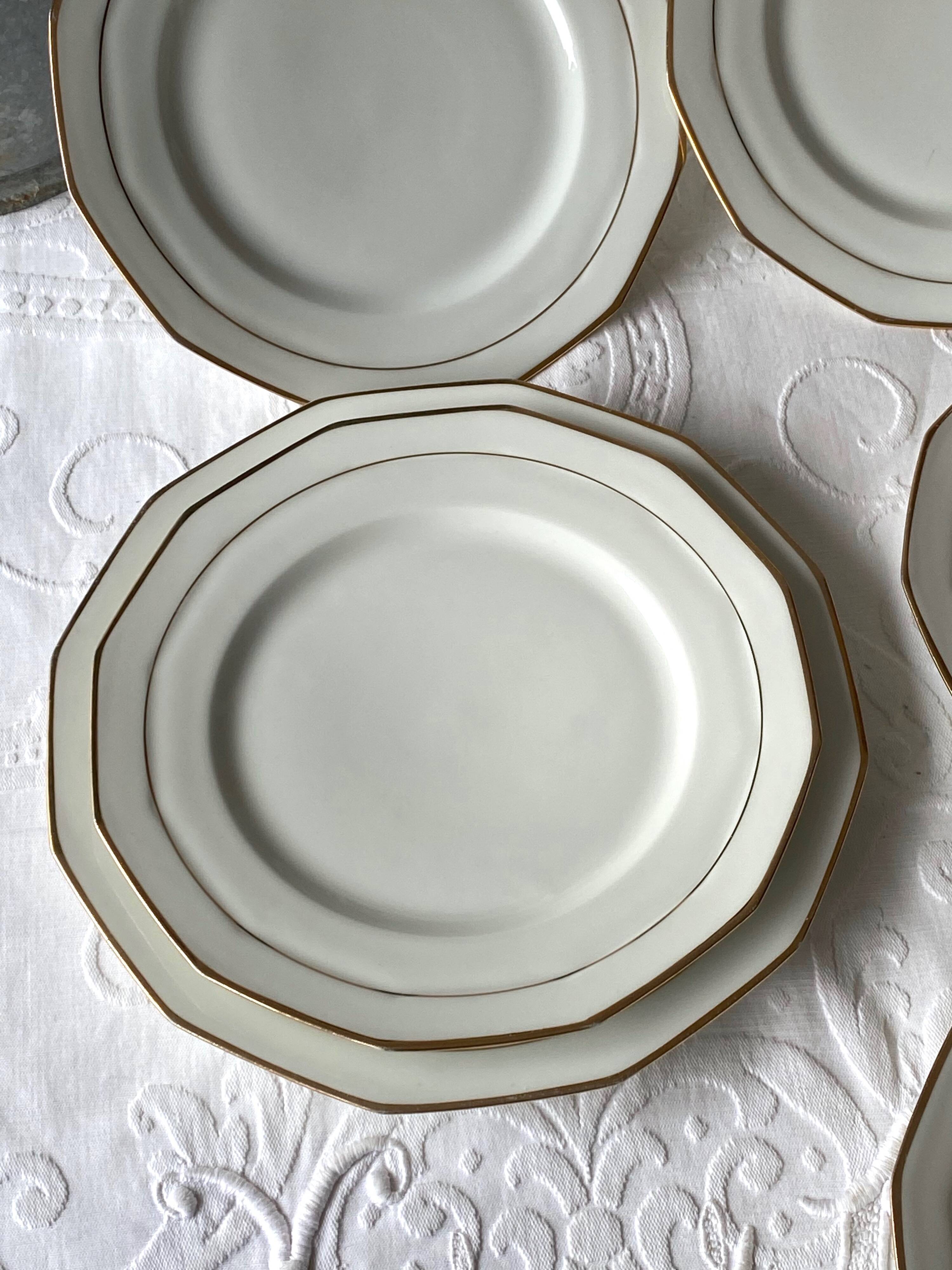 Limoges porcelain dessert plates