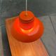 Mid-Century Modern German Space Age Orange Pendant Lamp, 1960s