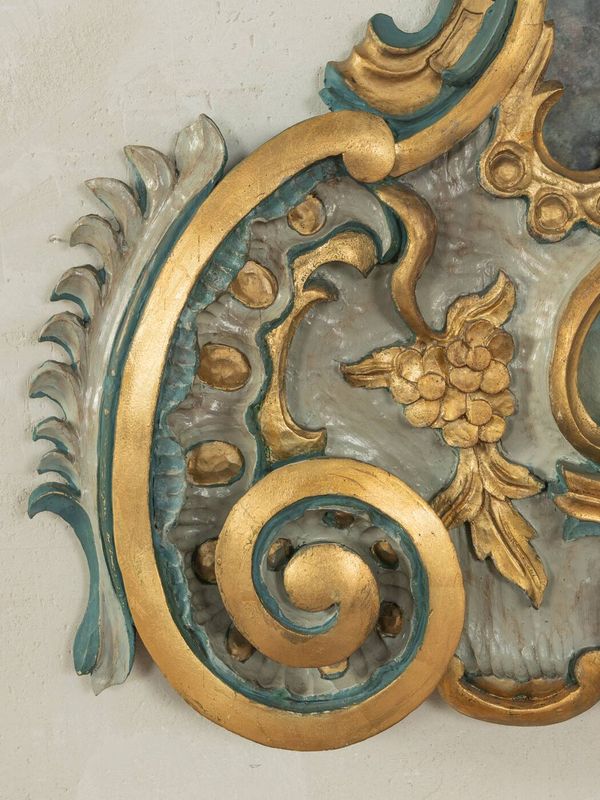 Miroir baroque, fabriqué à la main, années 1960