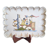 Rectangular top in Limoges porcelain