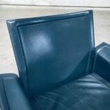 Postmodern Korium KM1 Leather Armchair by Tito Agnoli for Matteo Grassi, Italy, 1980s