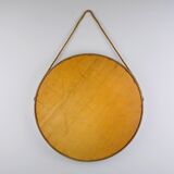 Mid-century wall mirror in teak, Italy, 1960s