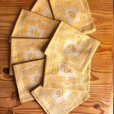8 serviettes de table vintage