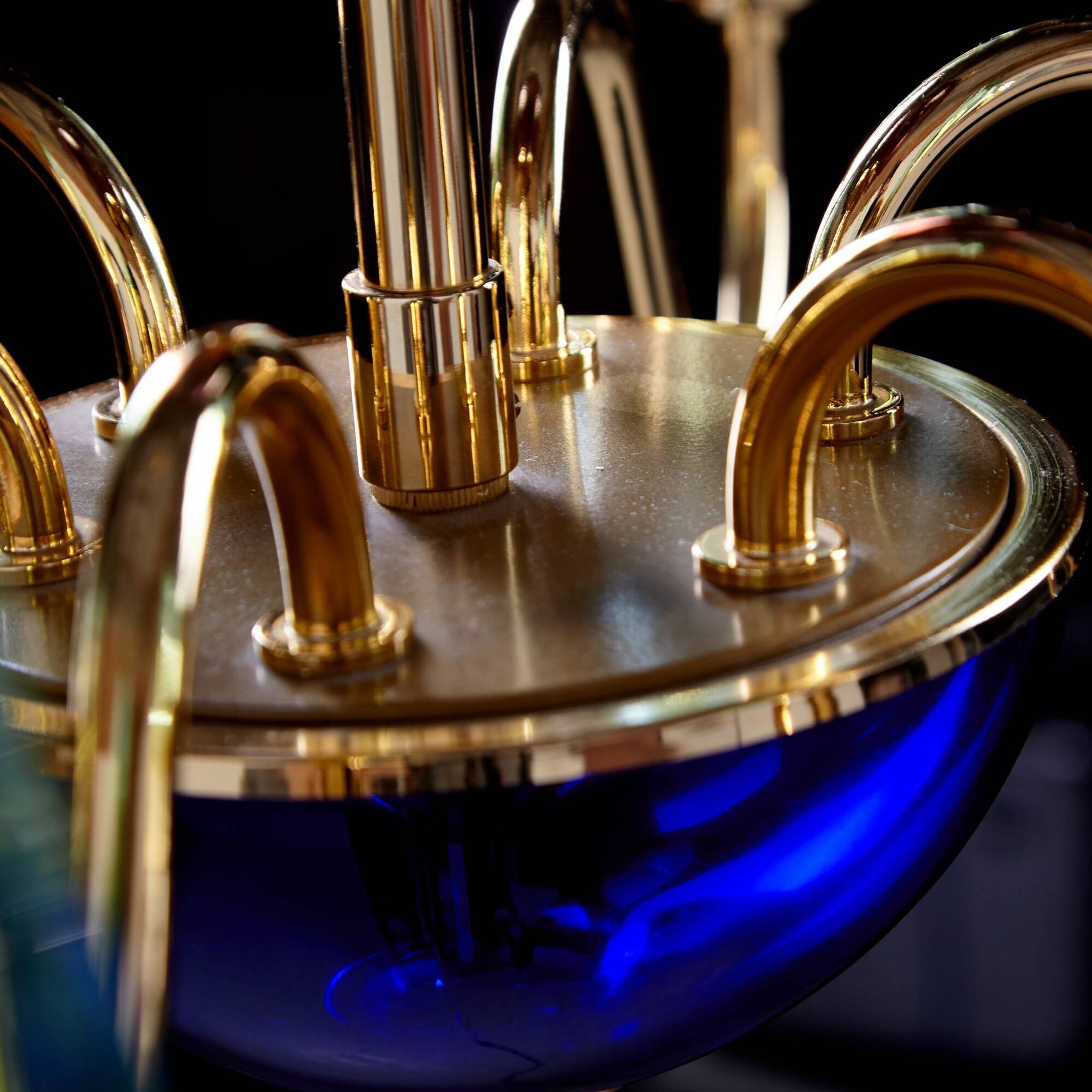 Italian Glass Chandelier, 1980s (MK9505)