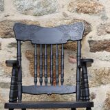 American rocking-chair repainted in black