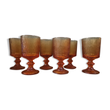6 vintage codec stemware