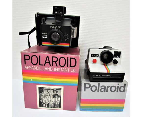 Two Polaroid Instant 20 Land Camera and 100 with vintage original boxes |  Selency