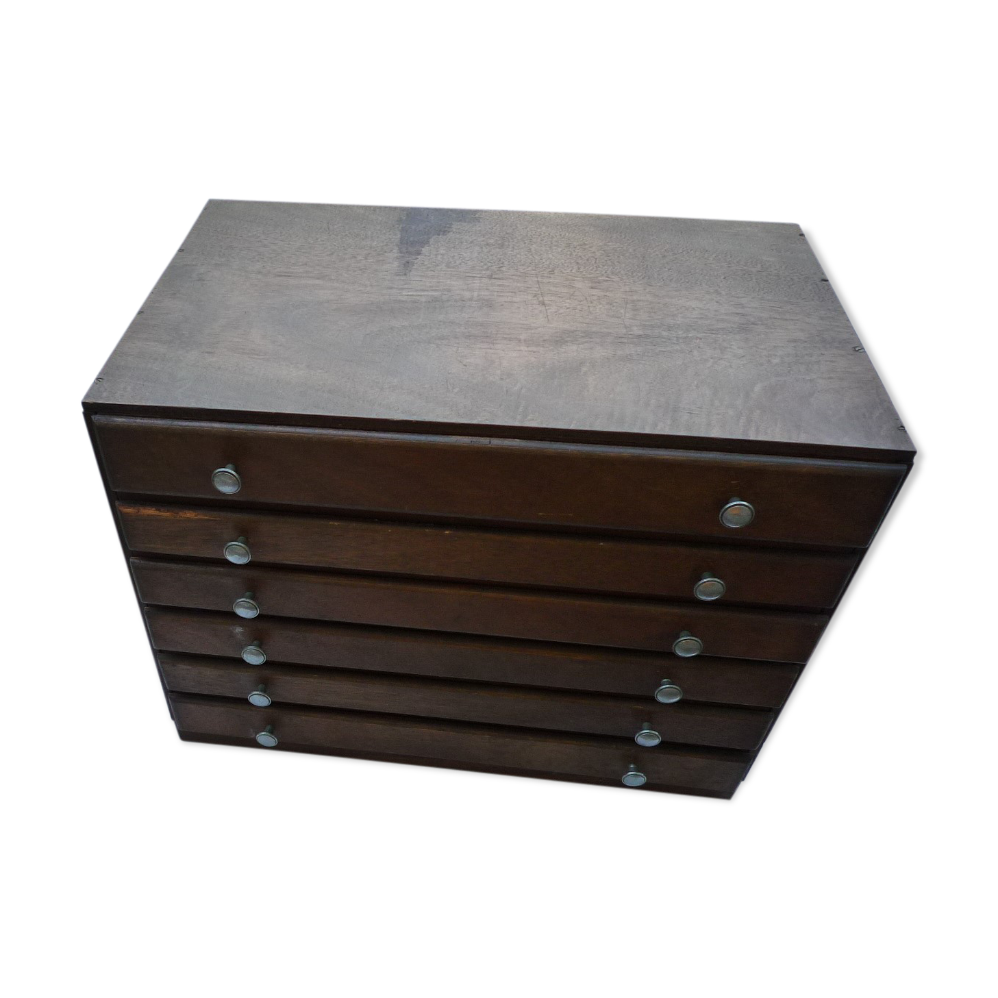 Small antique craft furniture, with 6 drawers, wooden