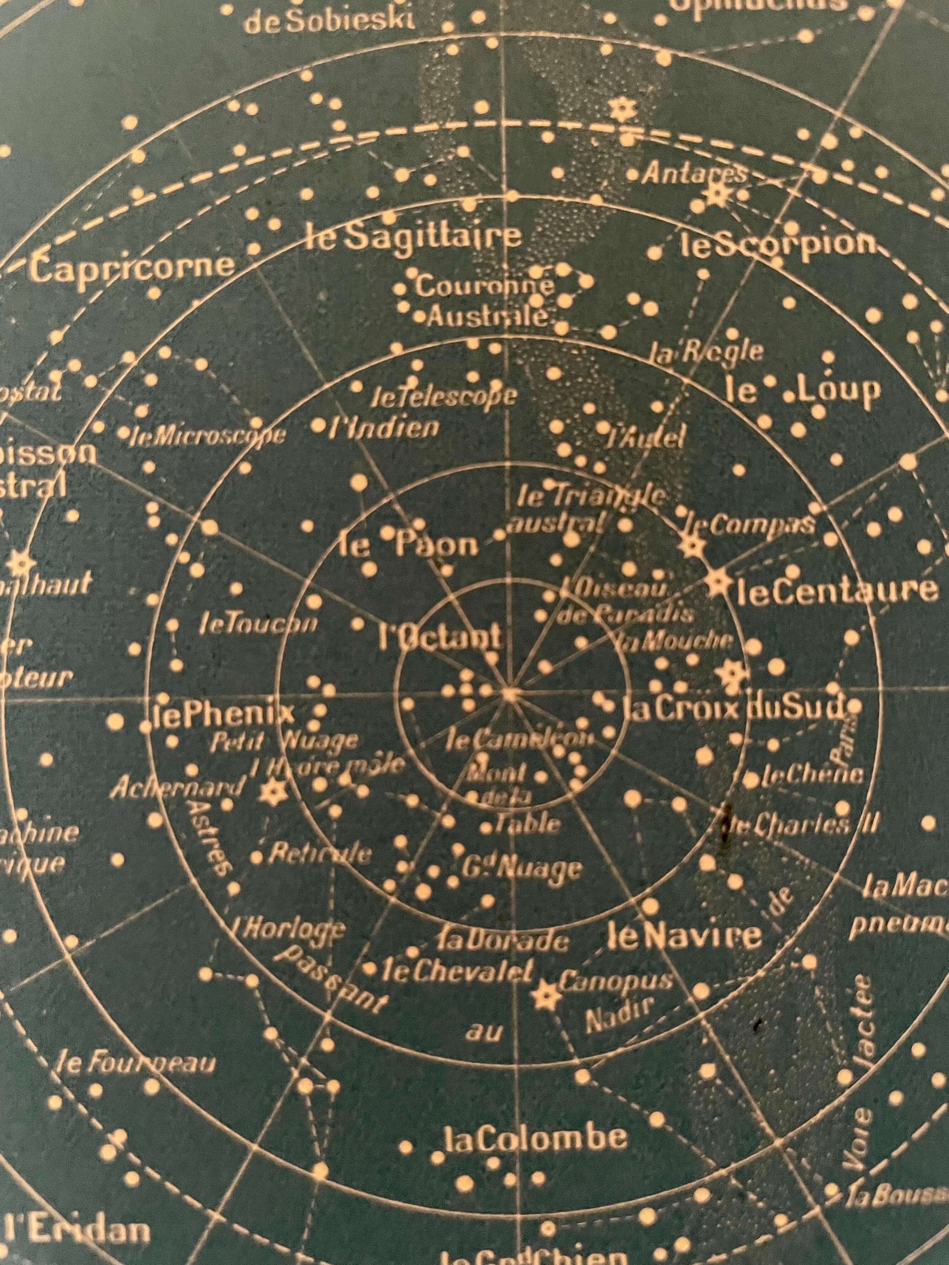 Lithograph on the sky 1900