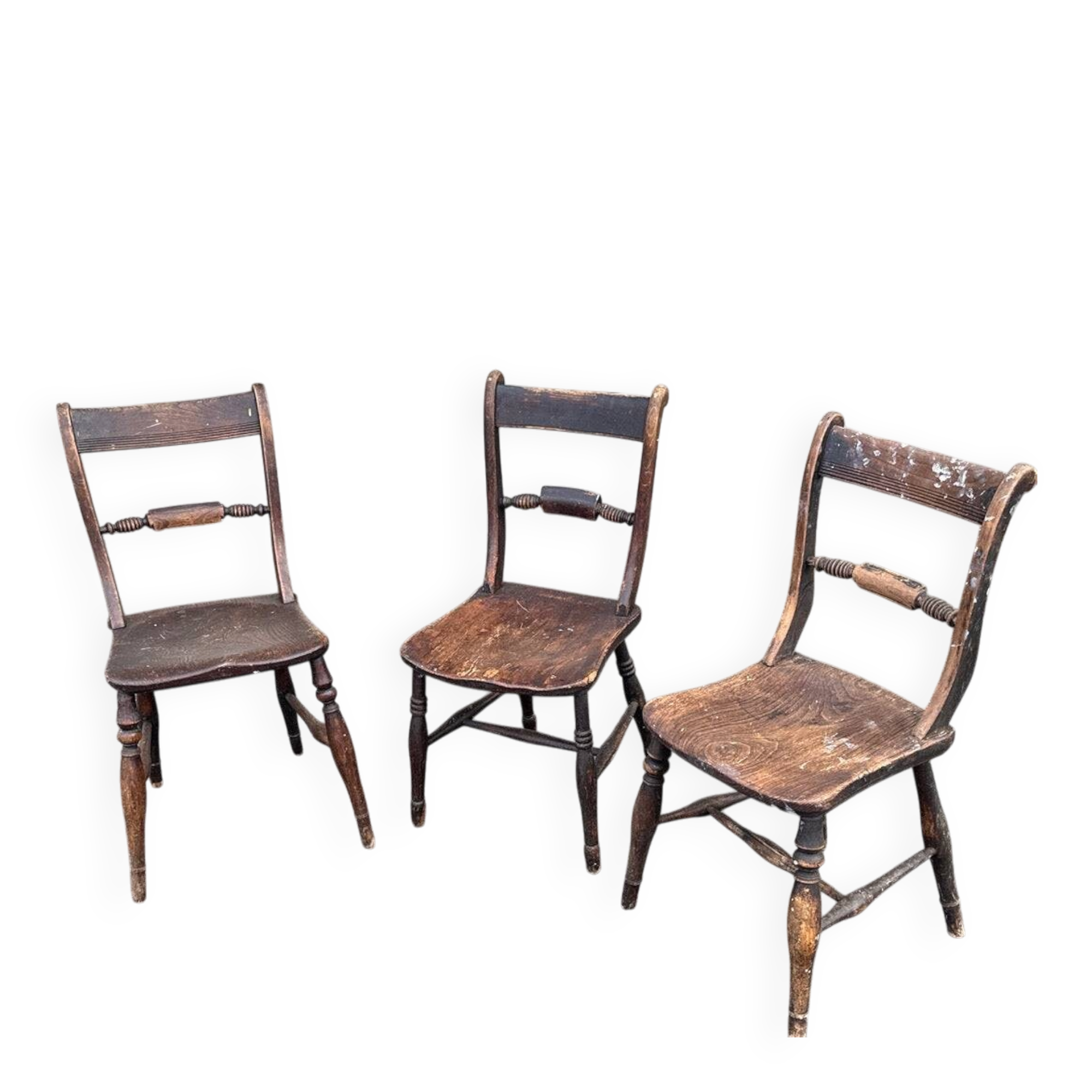 Set of 3 chairs – Vintage – Furniture – Solid wood