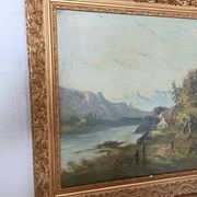 Oil on canvas by artist C. Lion