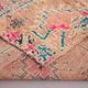 Tapis marocain vintage en laine colorée
