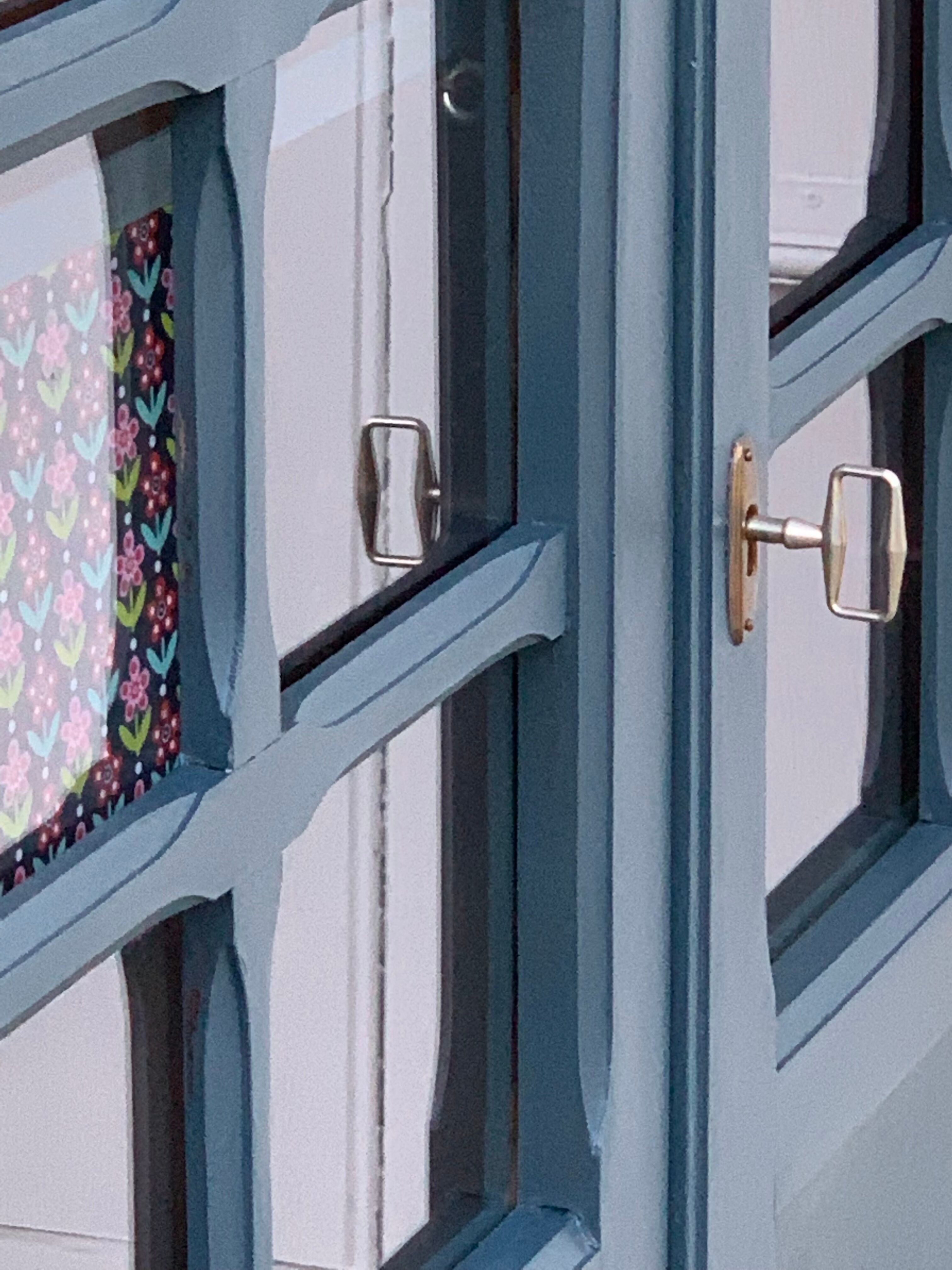 Parisian glass wardrobe vintage 1950