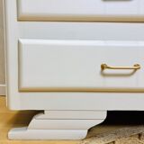Beige asymmetrical cabinet