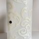 Polished and screen-printed glass sconce by eglo