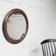Round mirror, 1930s, wood, 58cm diameter
