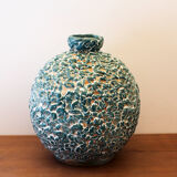 Ball vase in glazed stoneware La Charentaise
