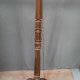 Gilded wooden floor lamp