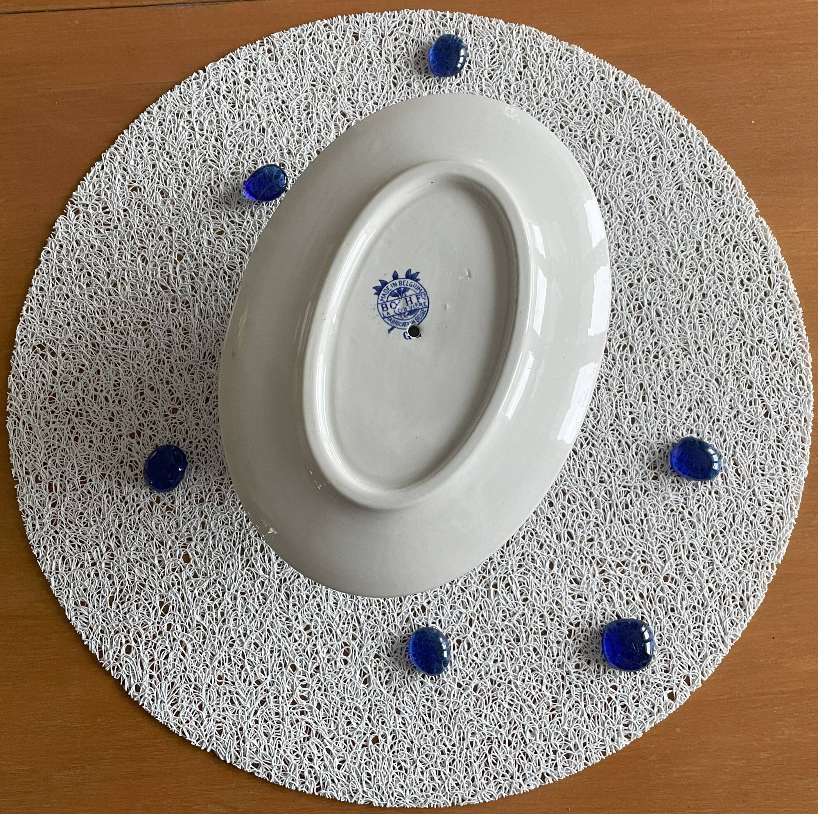 Saucière ancienne en faïence Boch Frères la Louvière