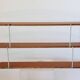 Three-tier bookshelf in teak veneer and metal, France 60s