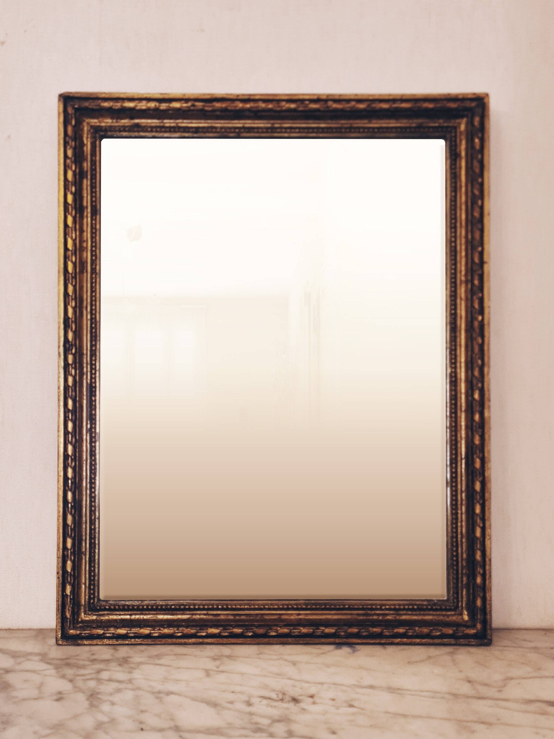 Gold leaf gilded mirror – Art Deco style