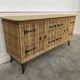 Vintage Audoux Minnet style  rattan sideboard