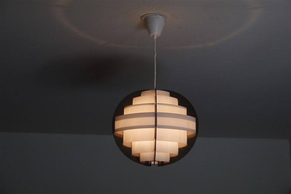 Danish plexi pendant lamp by Brylle and Jacobsen 1970